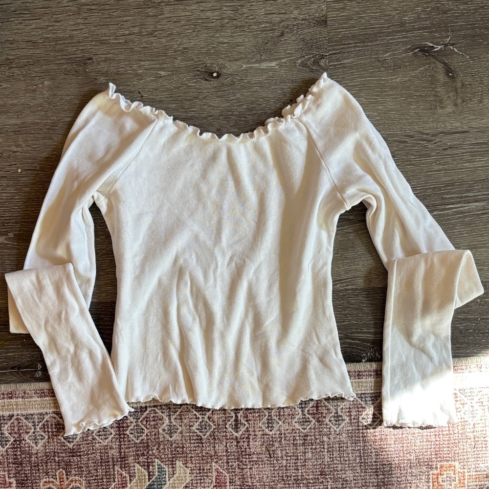 JGALT Brandy White Off-Shoulder Women's Top